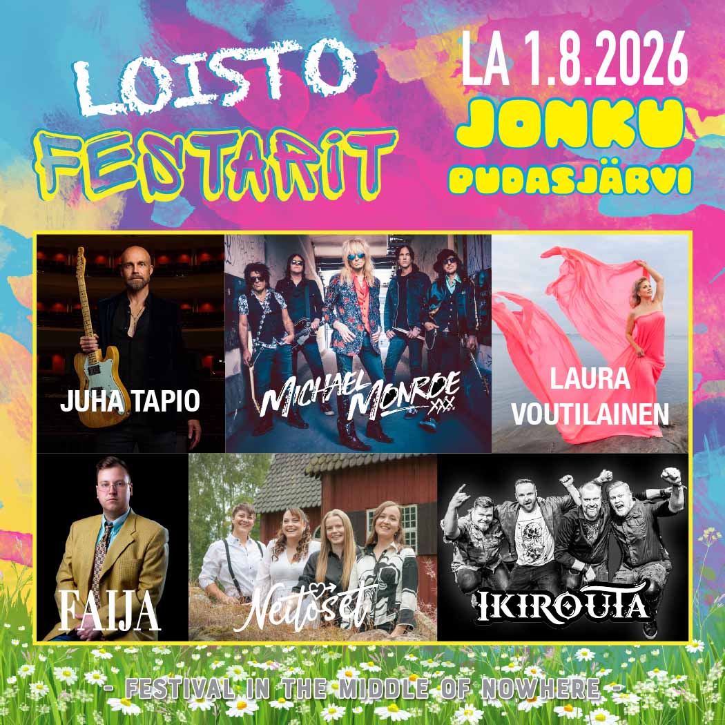 Loisto Festarit 2026 esiintyjät Loisto Festarit 2026 esiintyjät